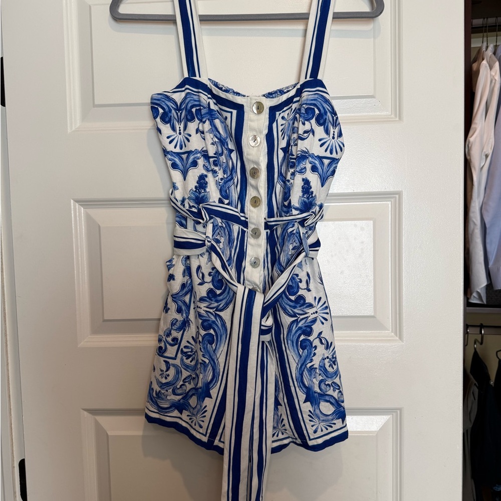 Farm Rio Garden Tiles Romper